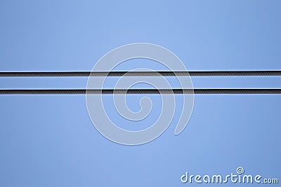 Detail of wire from power cable Stock Photo