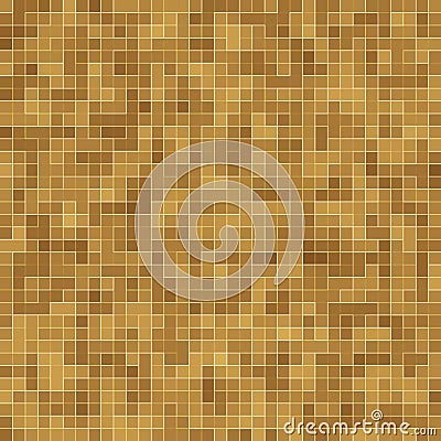 Detail of Yellow Gold Mosiac Texture abstract ceramic mosaic adorned building. Abstract Seamless Pattern. Abstract Stock Photo