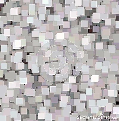 Detailed Abstract Square Texture Background, Grey, Pink Blue Decorative Pattern Stock Photo