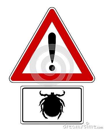 Attention sign with optional label tick Vector Illustration