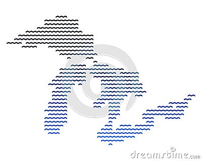 Map Of Great Lakes Royalty-Free Cartoon | CartoonDealer.com #104667467