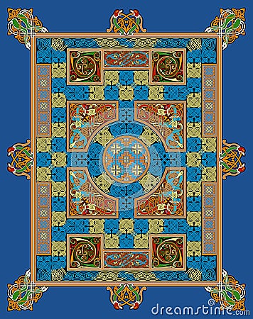 Detailed Ancient Celtic vector pattern Vector Illustration