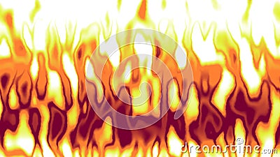Detailed animation of red turquoise flames in fire Stock Photo