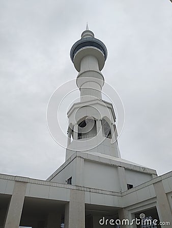 Detailed architectural design of the mosque building Stock Photo