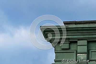 Detailed architectural element, from a New York City rooftop Stock Photo
