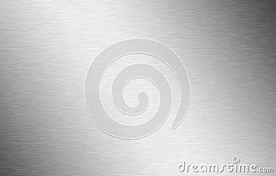 Detailed brushed aluminium in silver Stock Photo