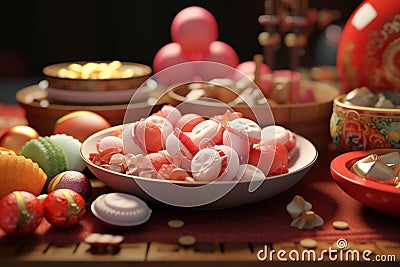 Detailed closeups of traditional Chinese New Stock Photo