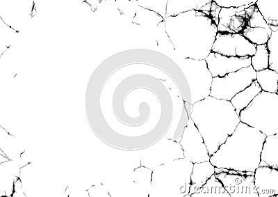 Detailed cracked grunge texture Vector Illustration