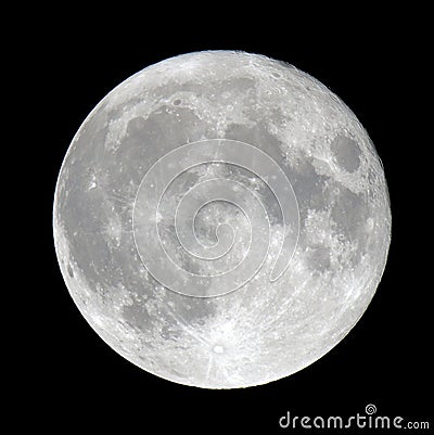 Detailed full moon Stock Photo