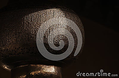 Detailed handmade lantern in Marrakech, Morocco Stock Photo