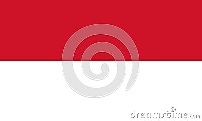 National Flag Monaco Vector Illustration