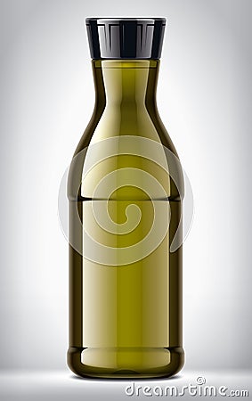 Plastic Bottle on background. Vector Illustration