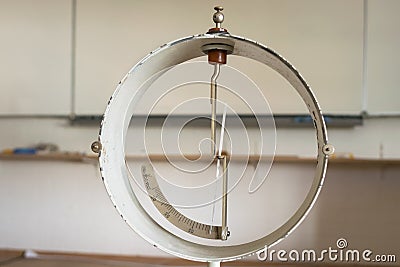 Detailed image of a classic electroscope Stock Photo
