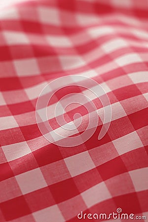 Detailed red picnic cloth Stock Photo