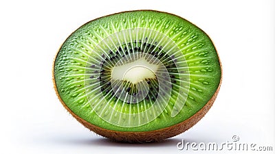A Detailed Rendering of a Single Kiwi with a High-Gloss Finish Generative AI Stock Photo