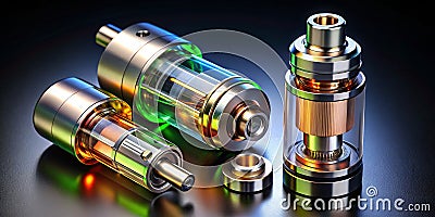 E-Cigarette Atomizer Schematic: Comprehensive Design, Component Breakdown, and Technical Specifications for Stock Photo