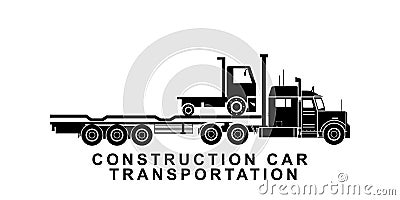 Detailed truck transporting illustration Cartoon Illustration