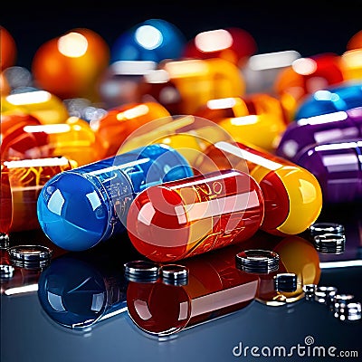 antipsychotic medication pills Stock Photo