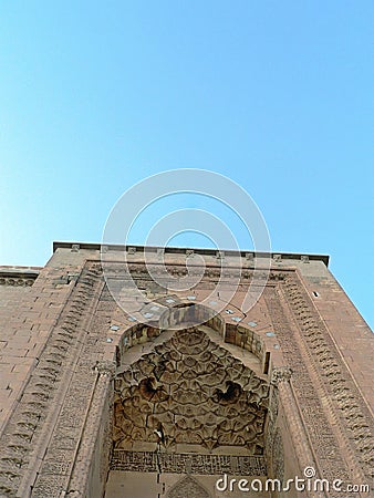 Workmanship at the entrance of a historic building in the city of Mardin in Turkey. Stock Photo