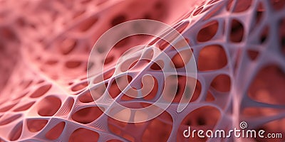 A detailed view of a 3D printed object. This image can be used to showcase the intricacies and precision of 3D printing Stock Photo