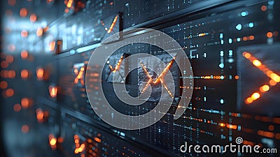 Detailed view of email inbox with messages marked as malware showing internet threats. Concept Stock Photo