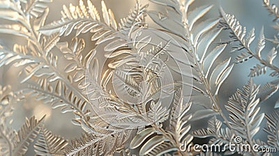 Close Up of Frosted Glass Window Stock Photo