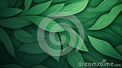 Lush green leaf texture pattern for background and design Stock Photo