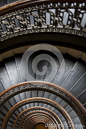 Arrott Building - Half Circular Spiral Marble Staircase - Downtown Pittsburgh, Pennsylvania Stock Photo