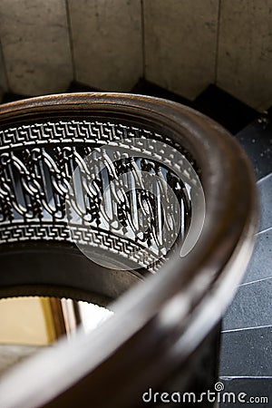 Arrott Building - Half Circular Spiral Marble Staircase - Downtown Pittsburgh, Pennsylvania Stock Photo