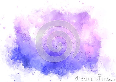 Detailed pink and purple watercolour texture Vector Illustration