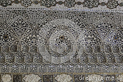 The Mirror Ceilling at Amber Fort Stock Photo