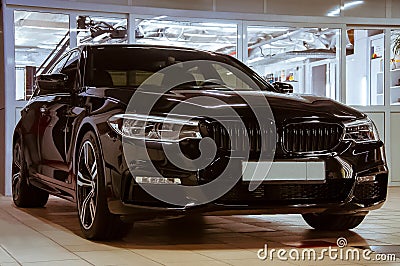 Detailing for new bmw 5er Editorial Stock Photo