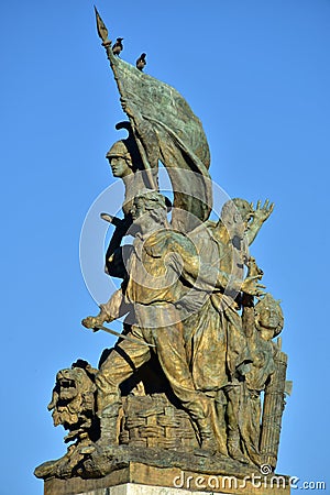 Details of Altair of the Fatherland, Rome Italy Stock Photo
