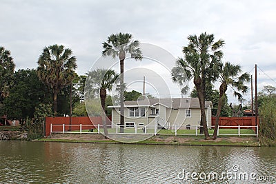 Brownsville, Texas Lake House Stock Photo