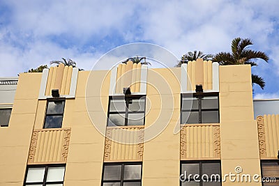 Details of art deco architecture Stock Photo