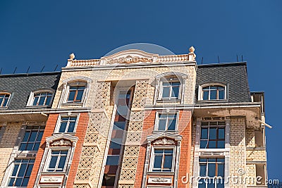 Modern apartment complex design Stock Photo