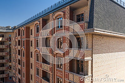 Modern apartment complex design Stock Photo