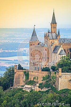 Details Castle Hohenzollern Stock Photo