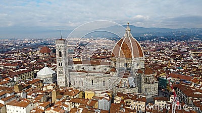 The details of the Cattedrale di Santa Maria del Fiore in Florence Italy Editorial Stock Photo