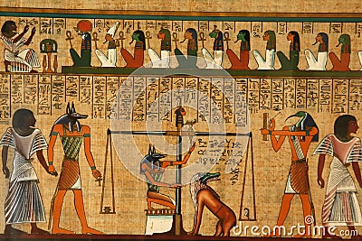 Details Egyptian hieroglyphs Stock Photo