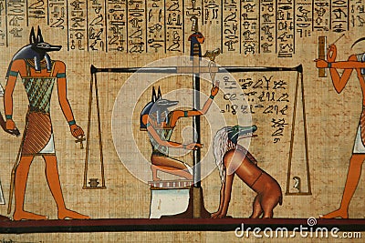 Details Egyptian hieroglyphs Stock Photo