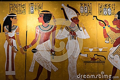 Details from an Egyptian museum Editorial Stock Photo