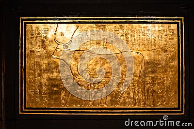 Details from an Egyptian museum Editorial Stock Photo