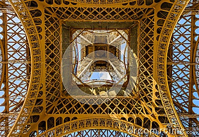 Details of Eiffel Tower Stock Photo