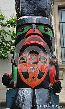 Details of A 55-foot sculpture by Charles Joseph Editorial Stock Photo