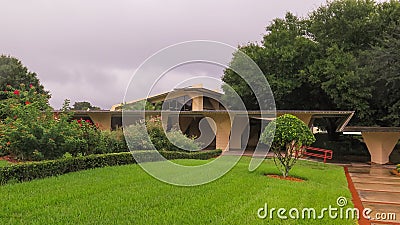 Details Frank Lloyd Wright Lakeland College Florida Southern Stock Photo