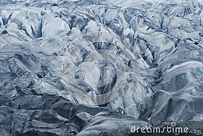 Details of the ice in a glacier, south of Iceland Stock Photo