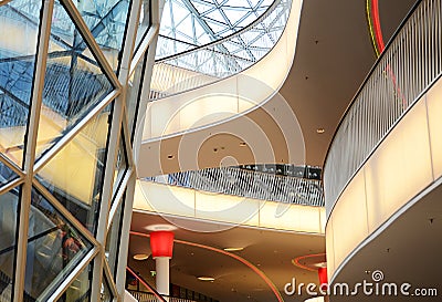 Details of an interior of modern office building Editorial Stock Photo