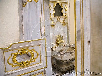 Details of interior rooms in Topkapi palace Editorial Stock Photo