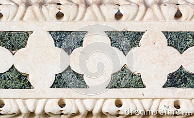 Details of a marble decoration taken from a church in Pisa, Ital Stock Photo